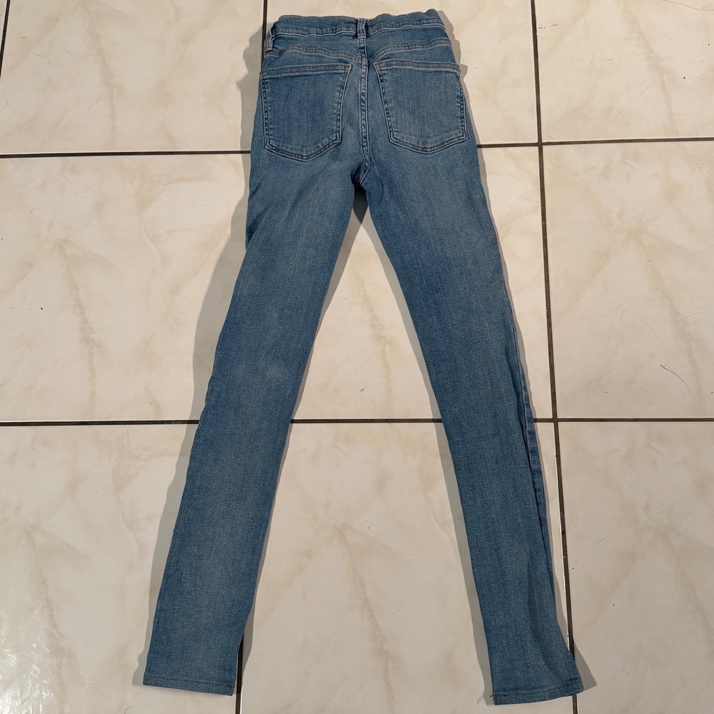 Free People Skinny Jeans Medium Wash Blue High Rise Denim W24L29 - Picture 3 of 6